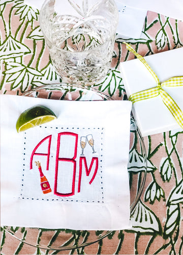 Dogwood Designs Dallas monogrammed cocktail napkins and monogrammed accessories